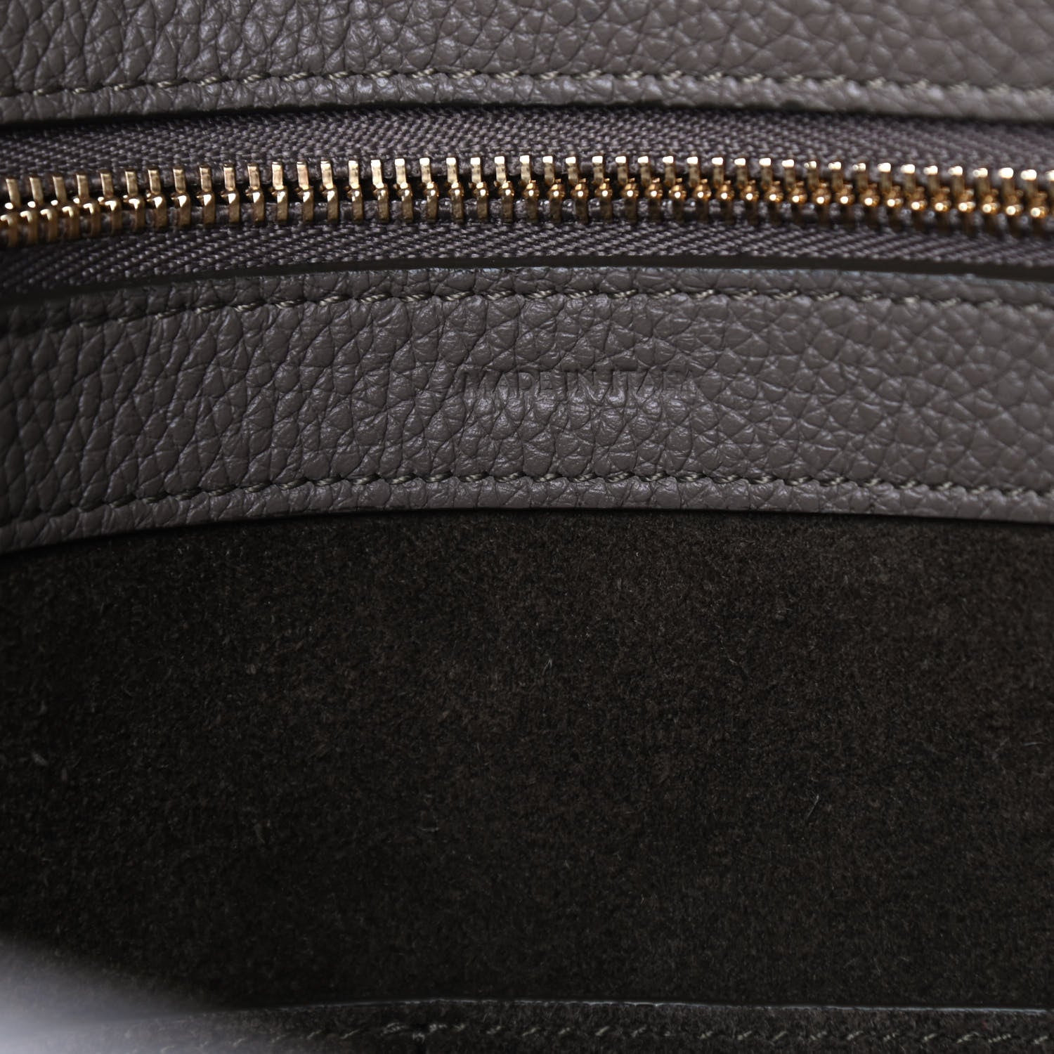 Celine Soft Grained Calfskin Small Belt Cabas Phantom Taupe 7 of 10