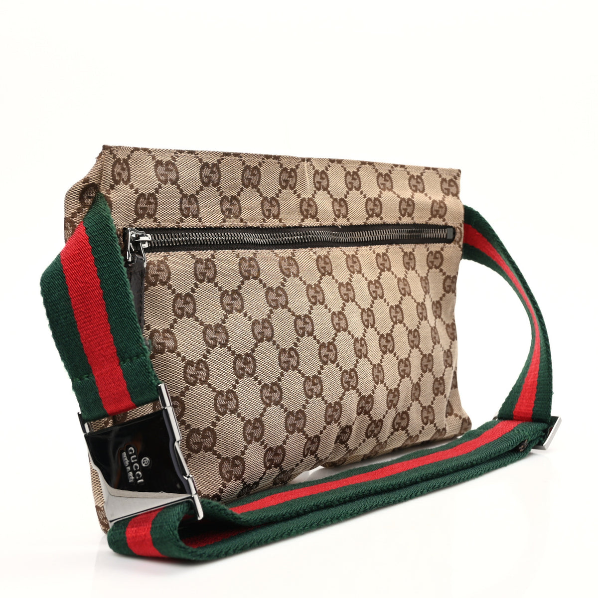 Gucci Monogram Web Belt Bag Dark Brown 3 of 9
