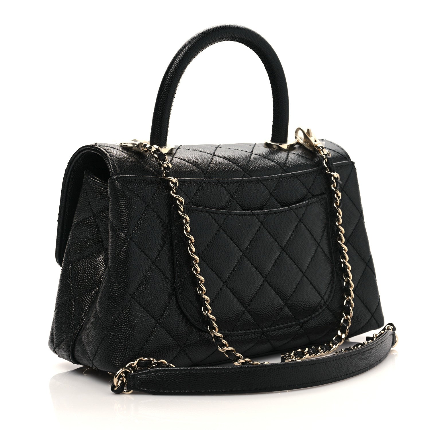 Chanel Caviar Quilted Mini Coco Handle Flap Black 3 of 9