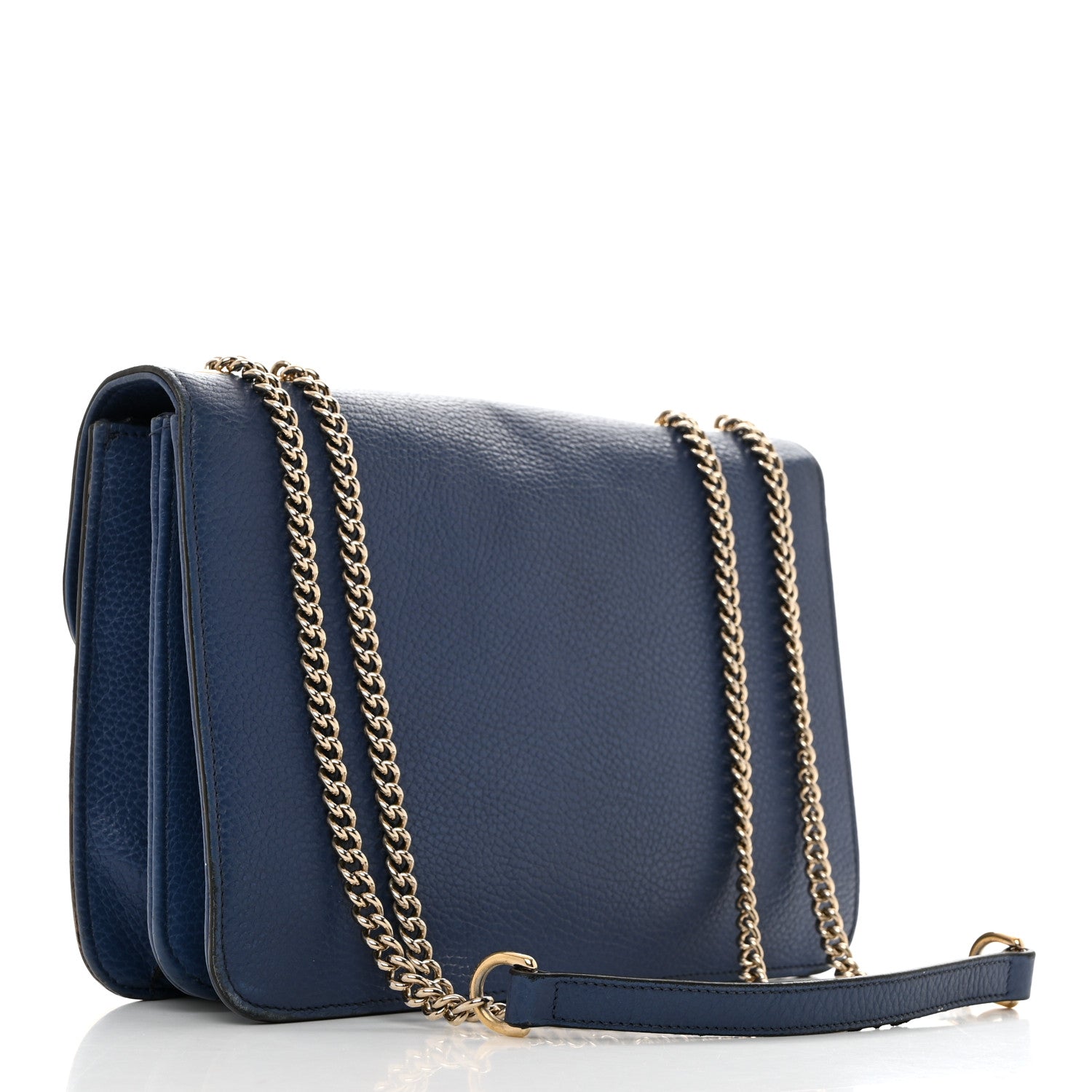 Gucci Dollar Calfskin Interlocking G Shoulder Bag Caspian 2 of 15