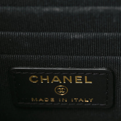 Chanel Lambskin Quilted Polly Pocket East West Top Vanity With Chain Black 6 of 10
