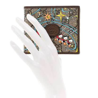 Gucci X DISNEY GG Supreme Monogram Donald Duck Interlocking G Wallet Beige Multicolor 2 of 7