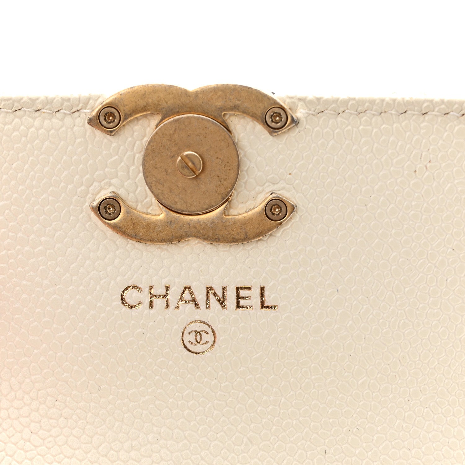Chanel Shiny Caviar Quilted Chain Melody Belt Bag White 6 of 11