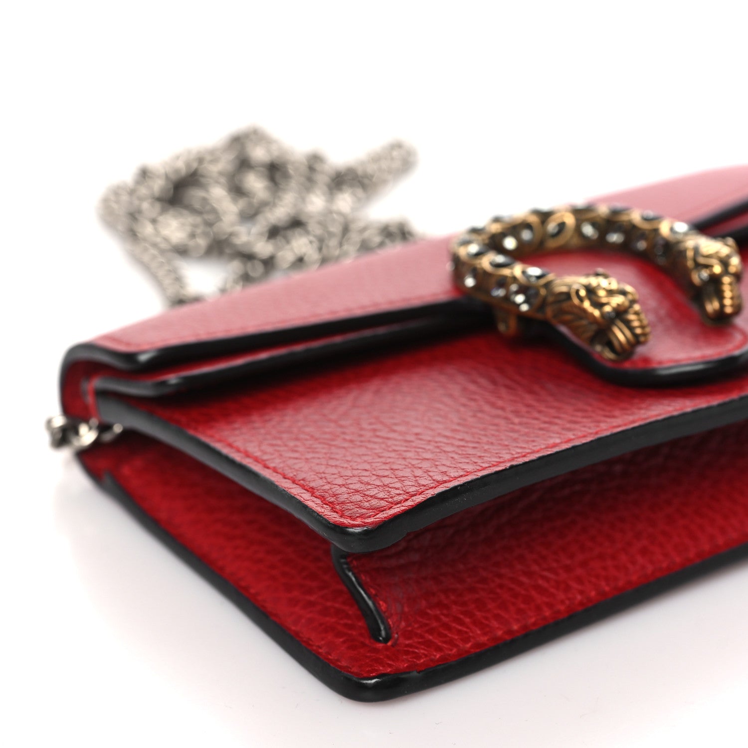 Gucci Calfskin Super Mini Dionysus Shoulder Bag Hibiscus Red 8 of 9