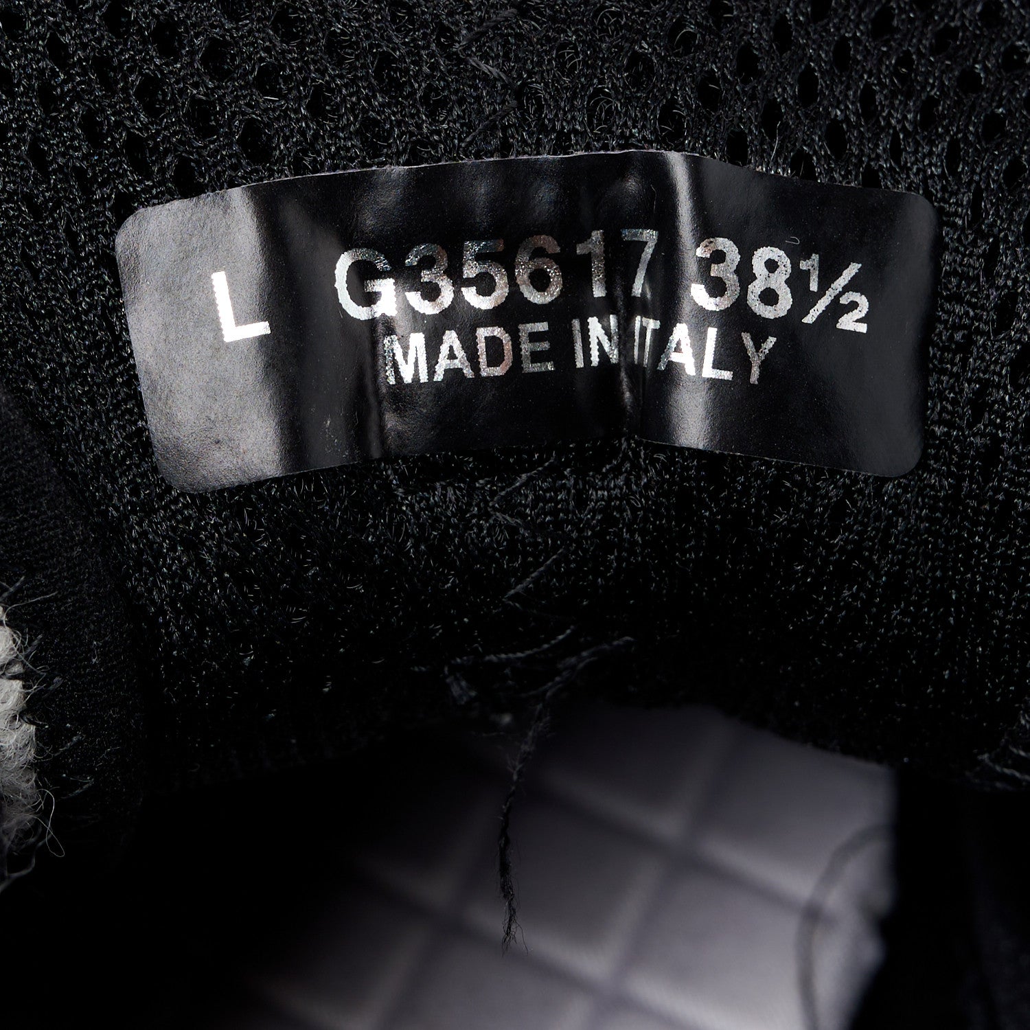 Chanel Suede Calfskin Mixed Fibers CC Sneakers 38.5 Grey Dark Grey Light Grey 8 of 10