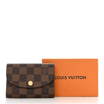 Louis Vuitton Damier Ebene Rosalie Coin Purse Rose Ballerine 7 of 7