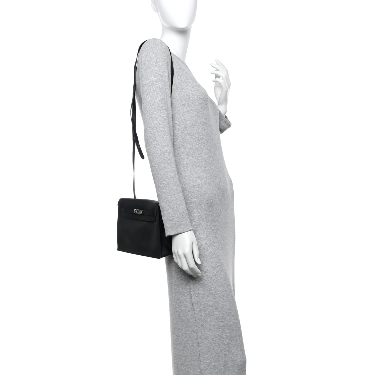 Hermes Swift Kelly Danse II Belt Bag Black 2 of 14