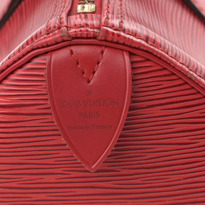 Louis Vuitton Epi Speedy 25 Castillan Red 6 of 11