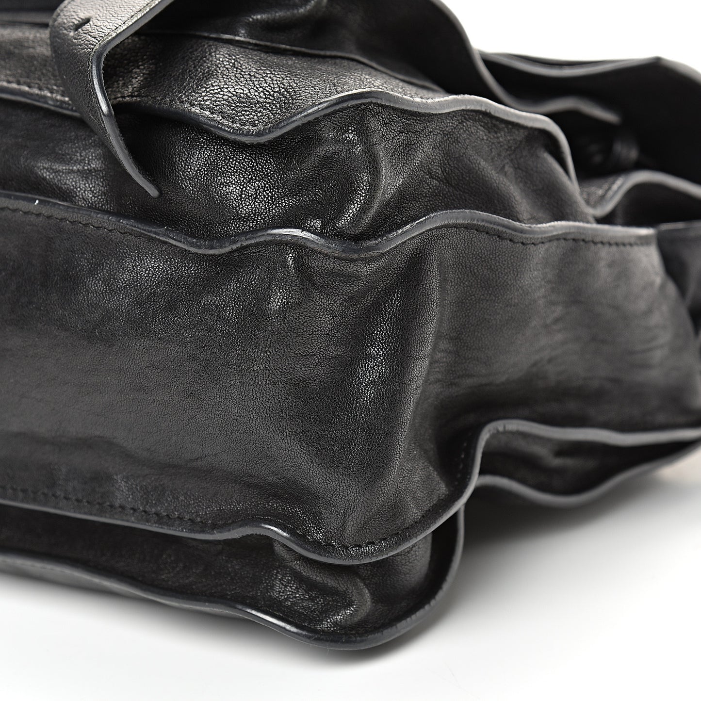 Lambskin Medium PS1 Satchel Black