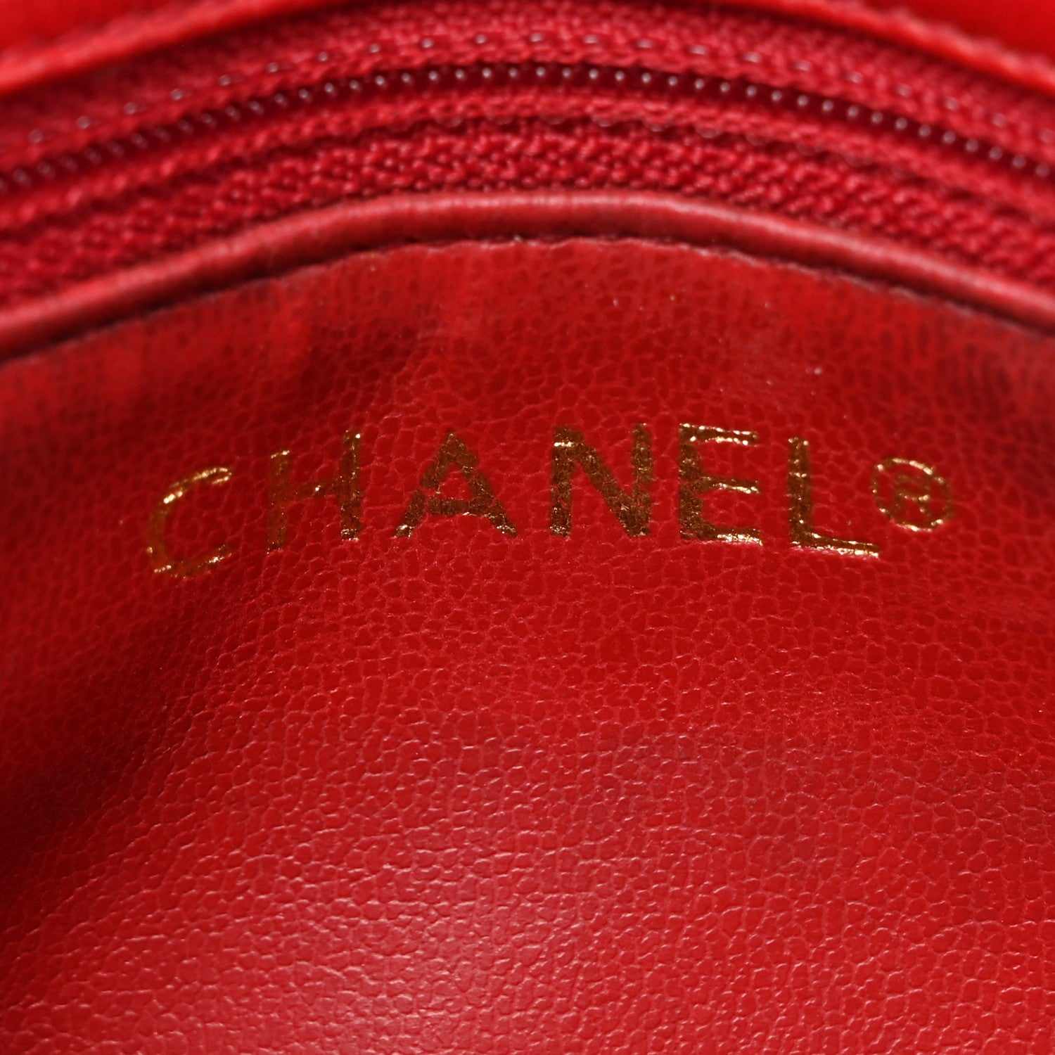 Chanel Lambskin Diamond Stitched Waist Chain Belt Flap Bag  85 34 Red 6 of 14