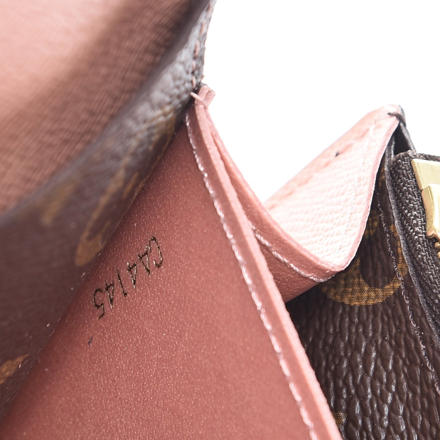 Monogram Emilie Wallet Rose Nacre