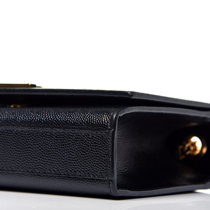 Saint Laurent Grain De Poudre Small Monogram Kate Satchel Black 8 of 8