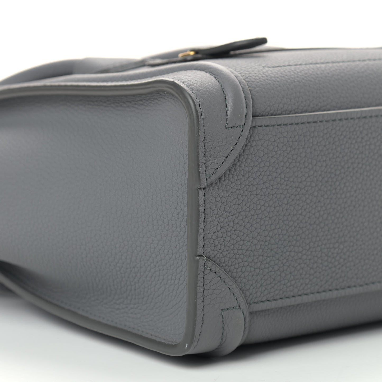 Baby Drummed Calfskin Nano Luggage Kohl