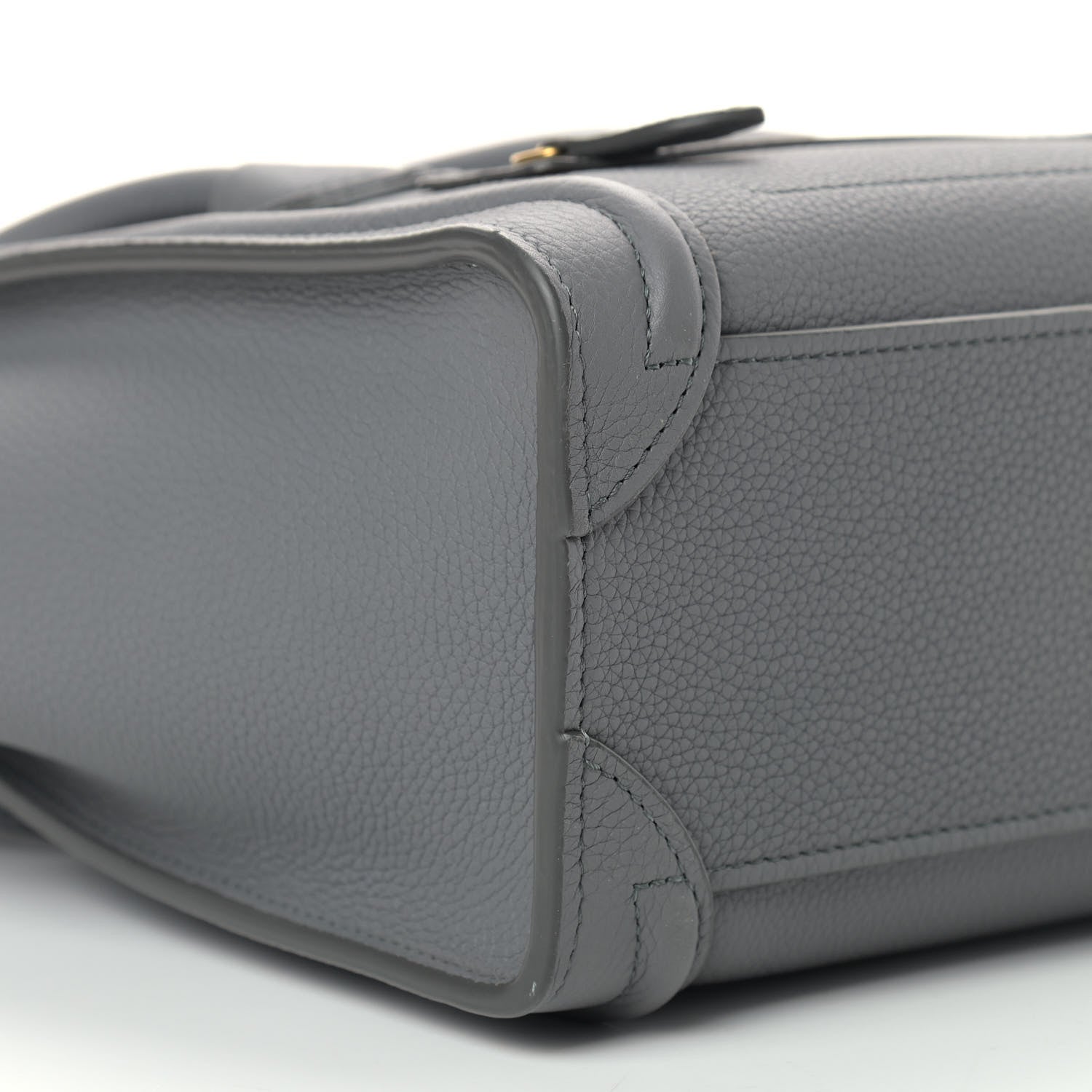 Celine Baby Drummed Calfskin Nano Luggage Kohl 9 of 10