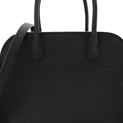 The Row Grained Calfskin Soft Margaux 10 Bag Black 6 of 9
