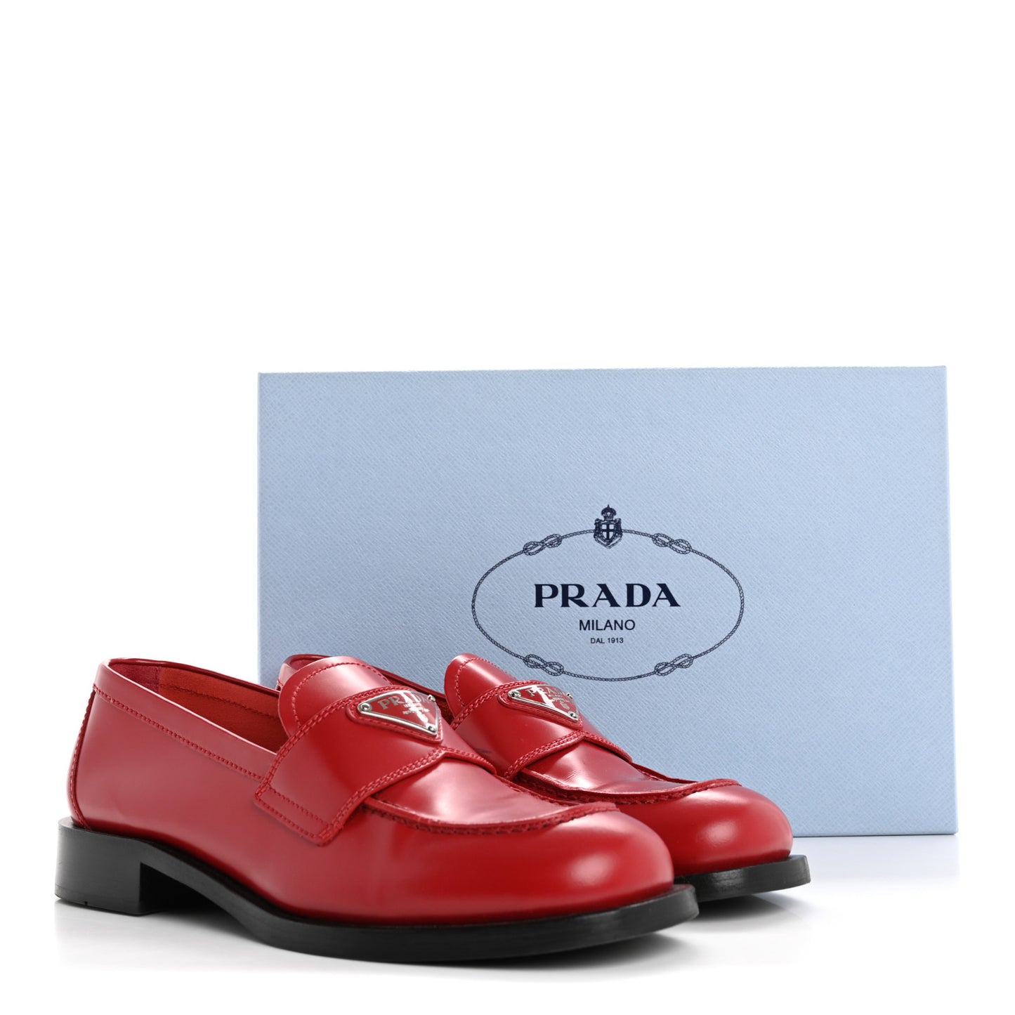 Spazzolato Metal Triangle Logo 20mm Loafers 38 38 Scarlotto