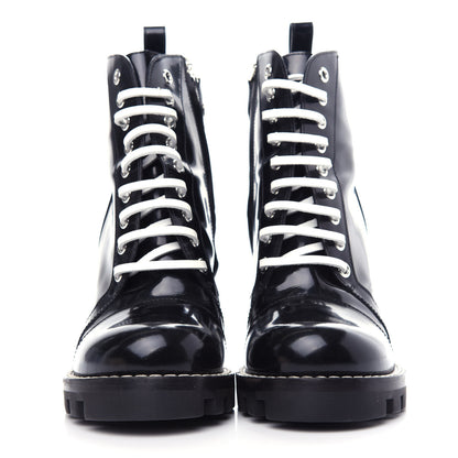 Louis Vuitton Glazed Calfskin Star Trail Ankle Boots 37 Black 2 of 10