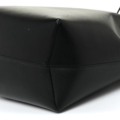 Mansur Gavriel Vegetable Tanned Calfskin Bucket Bag Black Flamma 9 of 19