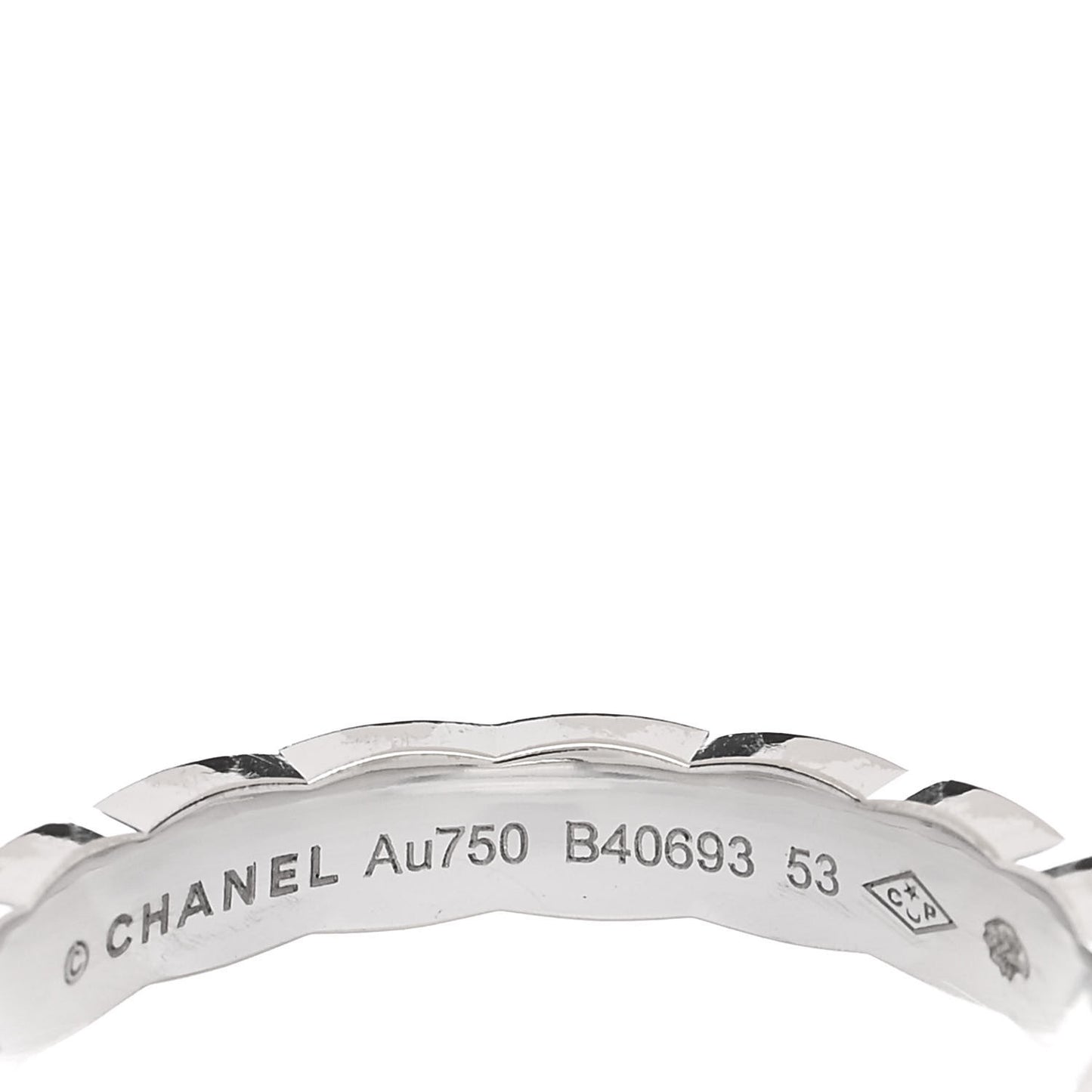 18K White Gold Mini Coco Crush Ring 53 6.25