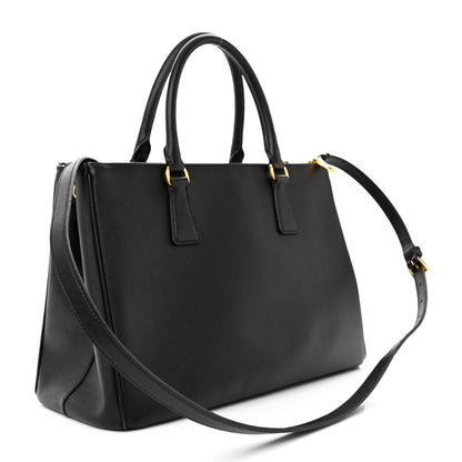 Prada Saffiano Medium Galleria Double Zip Tote Black 3 of 21