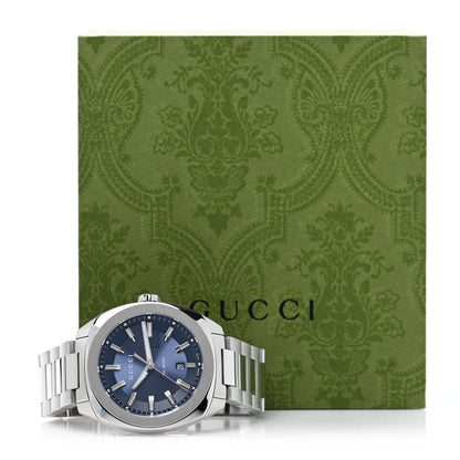 Gucci Stainless Steel 40mm GG2570 Quartz Watch Blue 5 of 5
