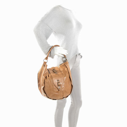 Balenciaga Chevre Classic Hardware Shrug Hobo Caramel 2 of 9