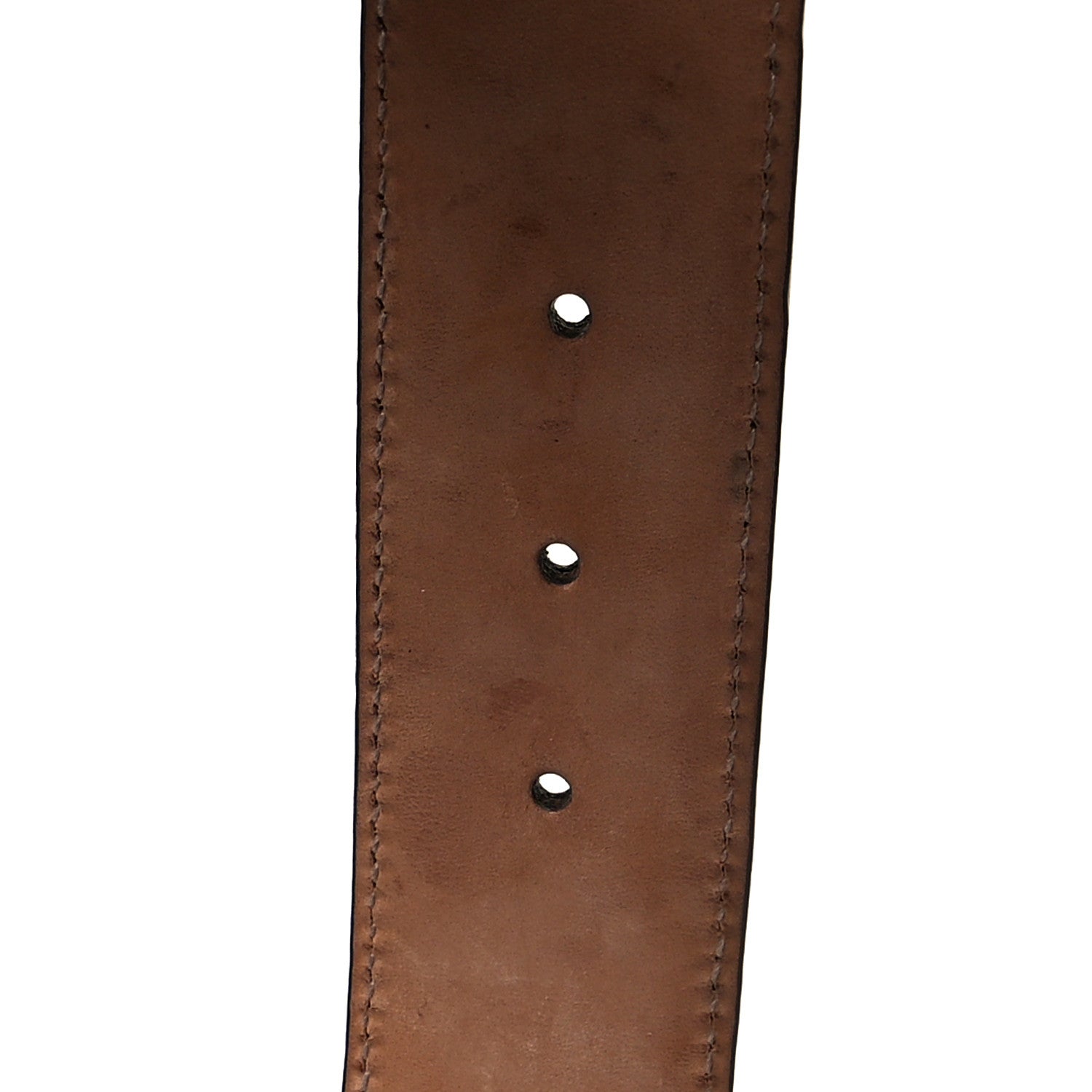 Gucci Calfskin Interlocking G Belt 85 34 Brown Turquoise 5 of 7