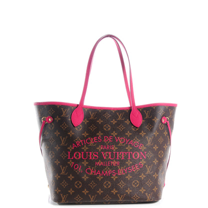 Louis Vuitton Monogram Articles de Voyage Ikat Neverfull MM Rose Indien 1 of 8