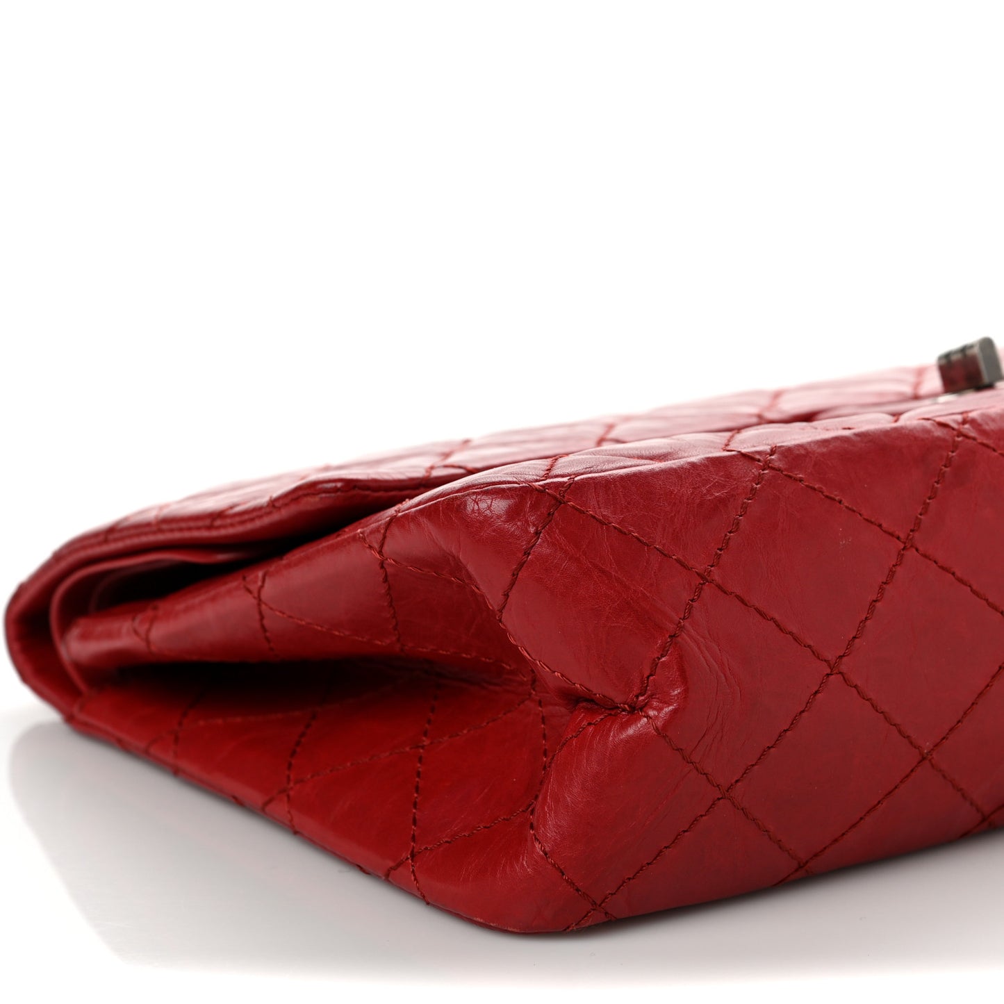 Aged Calfskin Quilted 2.55 Reissue 226 Flap Red