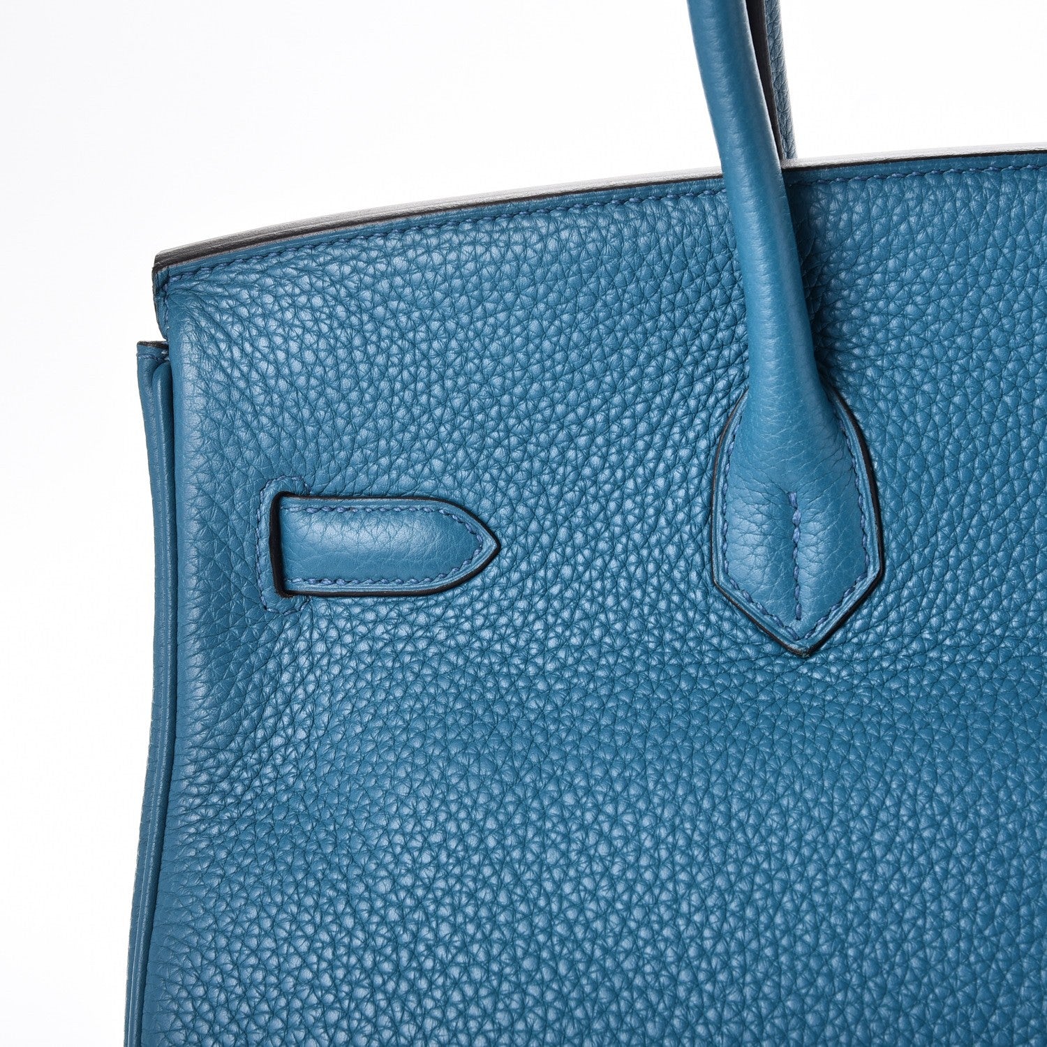 Hermes Taurillon Clemence Birkin 35 Bleu Izmir 33 of 42