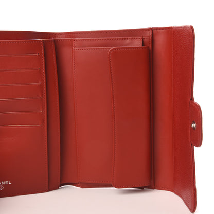 Chanel Caviar Quilted Large Flap Wallet Red 5 of 7