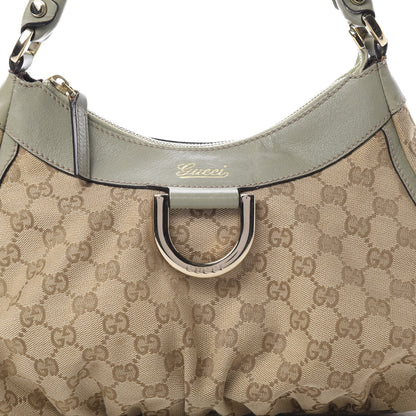 Gucci Monogram Medium D Gold Ring Hobo Mint Green 8 of 15