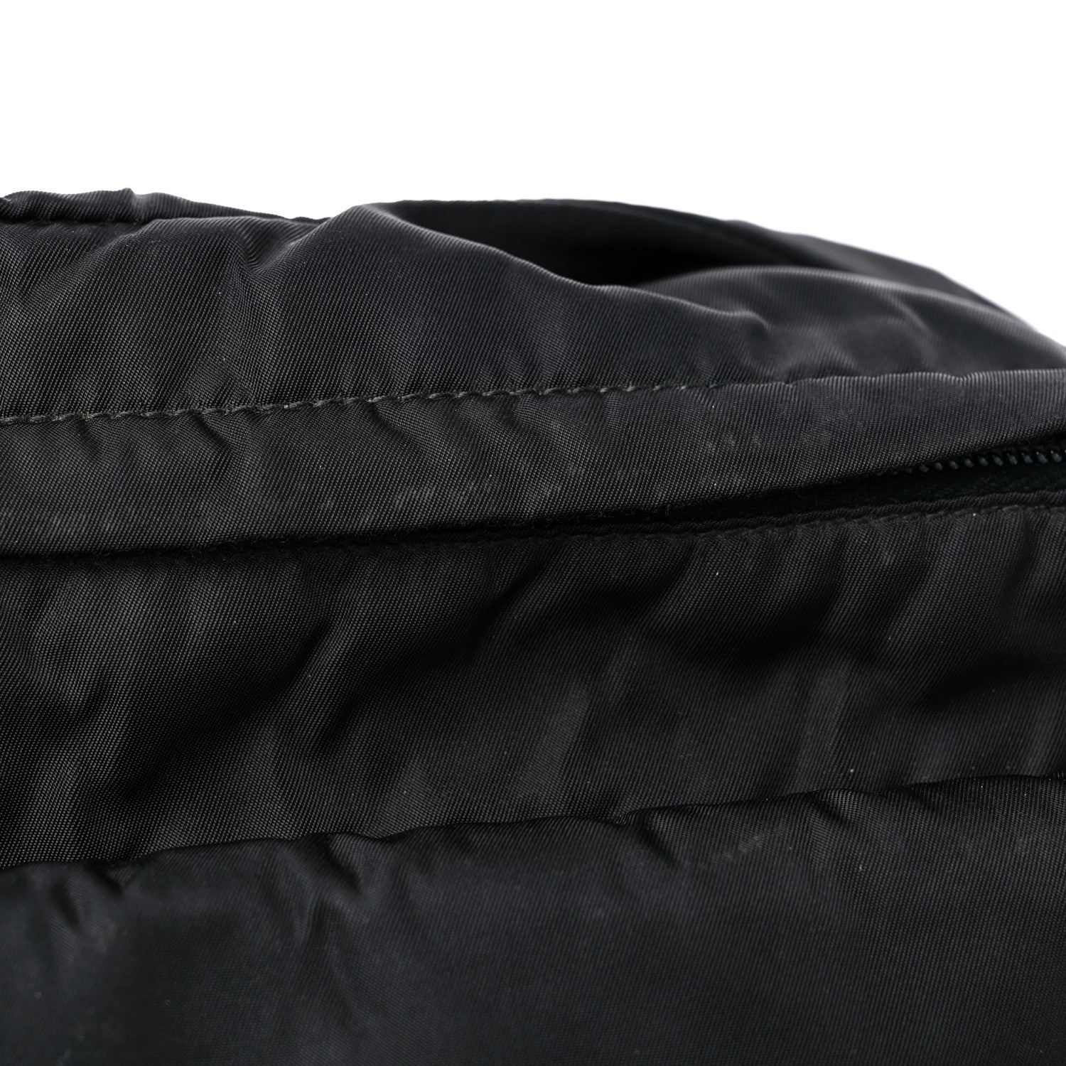 Prada Tessuto Nylon Saffiano Messenger Satchel Black 14 of 18