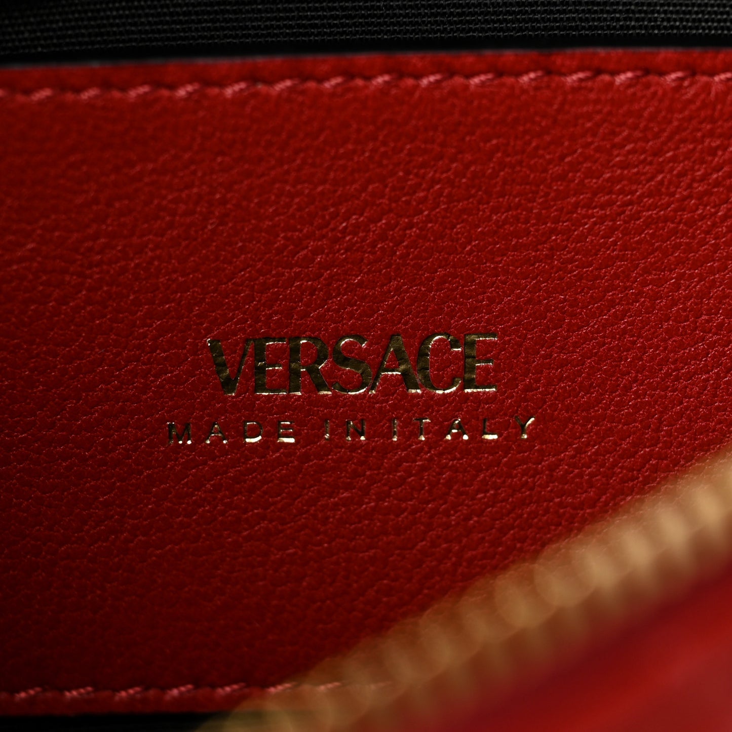 Nappa Quilted Medusa Belt Bag Cherry Red