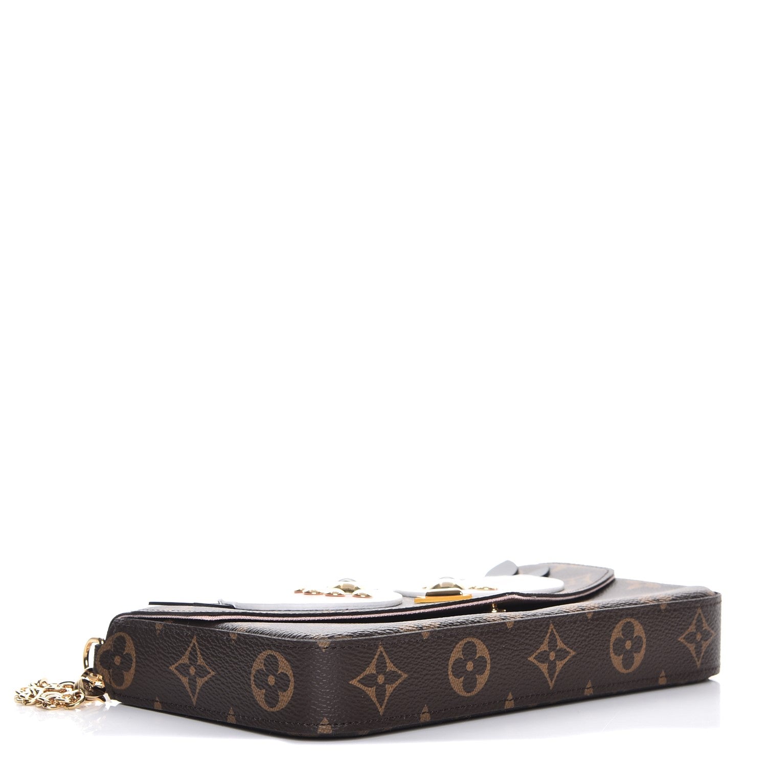 Louis Vuitton Monogram Lovely Birds Pochette Felicie Chain Wallet 4 of 11