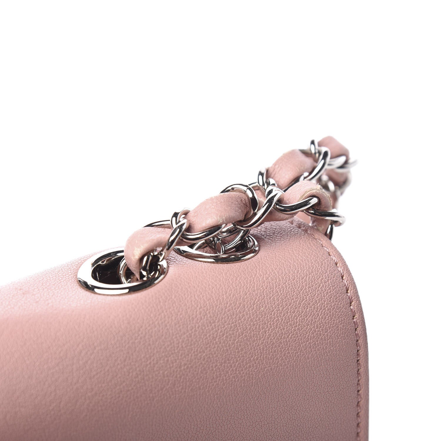 Chanel Goatskin Quilted CC Box Flap Pink 12 of 13