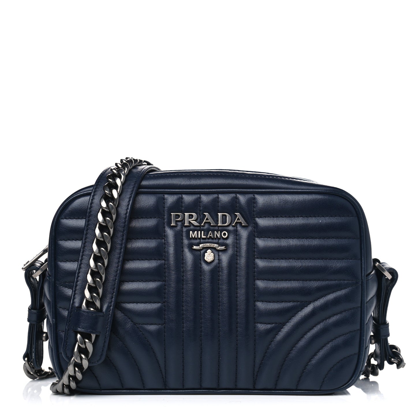 Soft Calfskin Diagramme Crossbody Bag Baltico