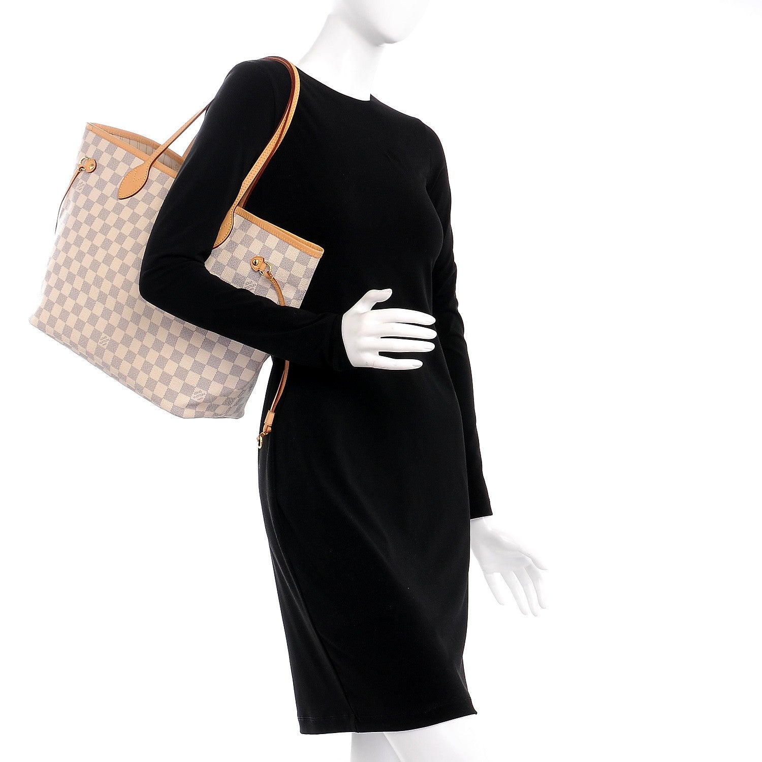 Louis Vuitton Damier Azur Neverfull MM 2 of 9