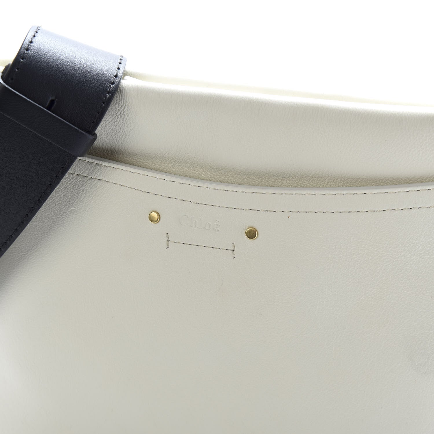 Chloe Smooth Calfskin Medium Roy Clutch Natural White 8 of 10