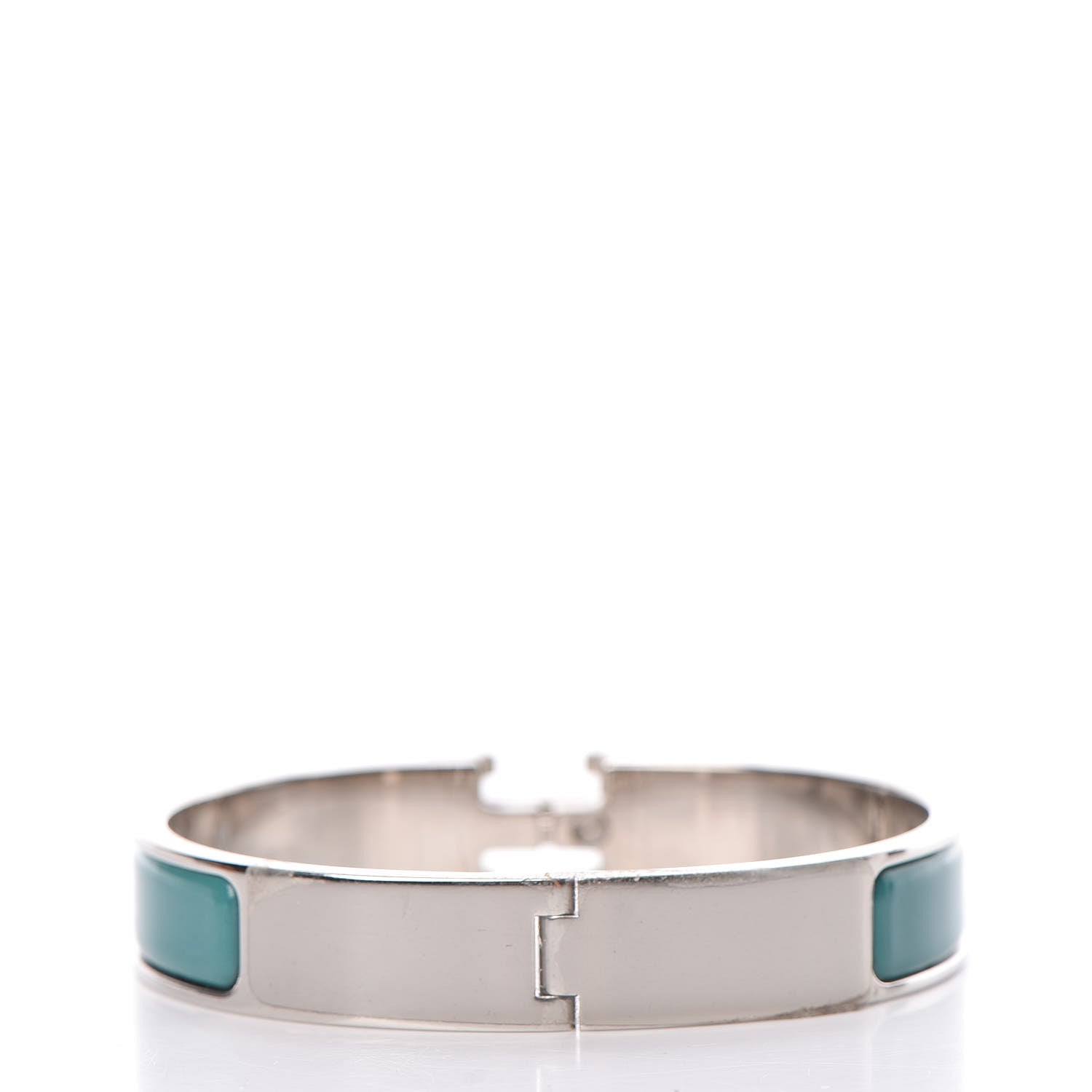 Hermes Enamel Narrow Clic Clac H Bracelet GM Malachite 3 of 7