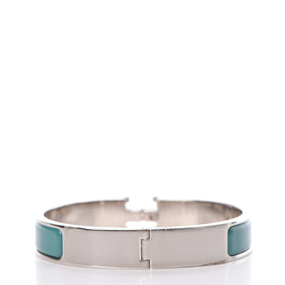 Hermes Enamel Narrow Clic Clac H Bracelet GM Malachite 3 of 7