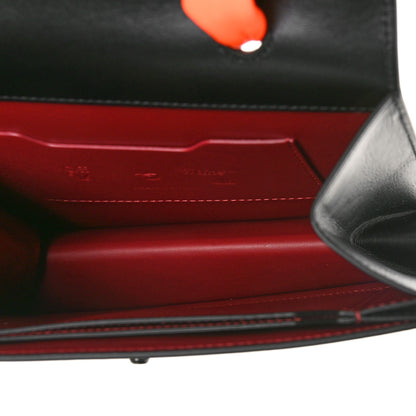 Off-White Calfskin Jitney 1.4 Bag Black Orange 5 of 9