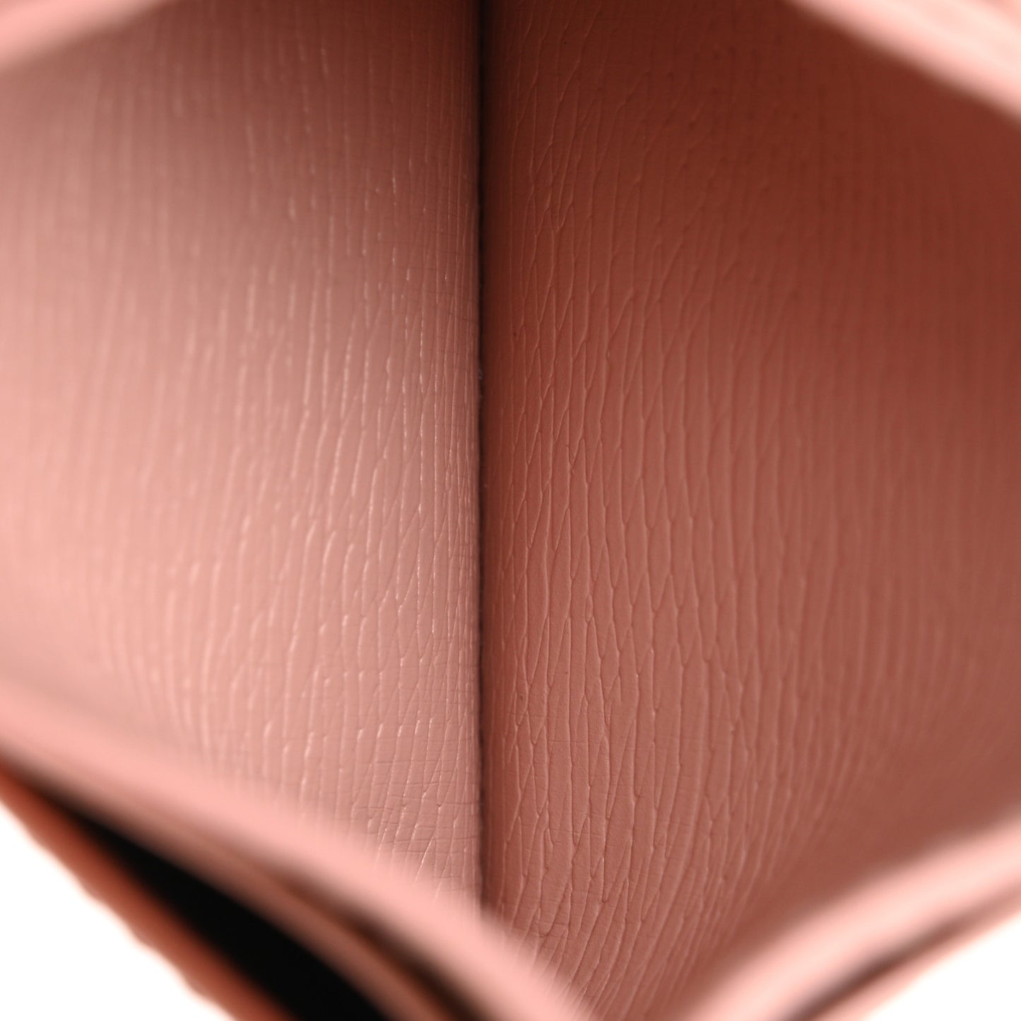 Calfskin Script Card Holder Light Pink