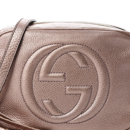 Gucci Metallic Pebbled Calfskin Small Soho Disco Bag Pink 12 of 12