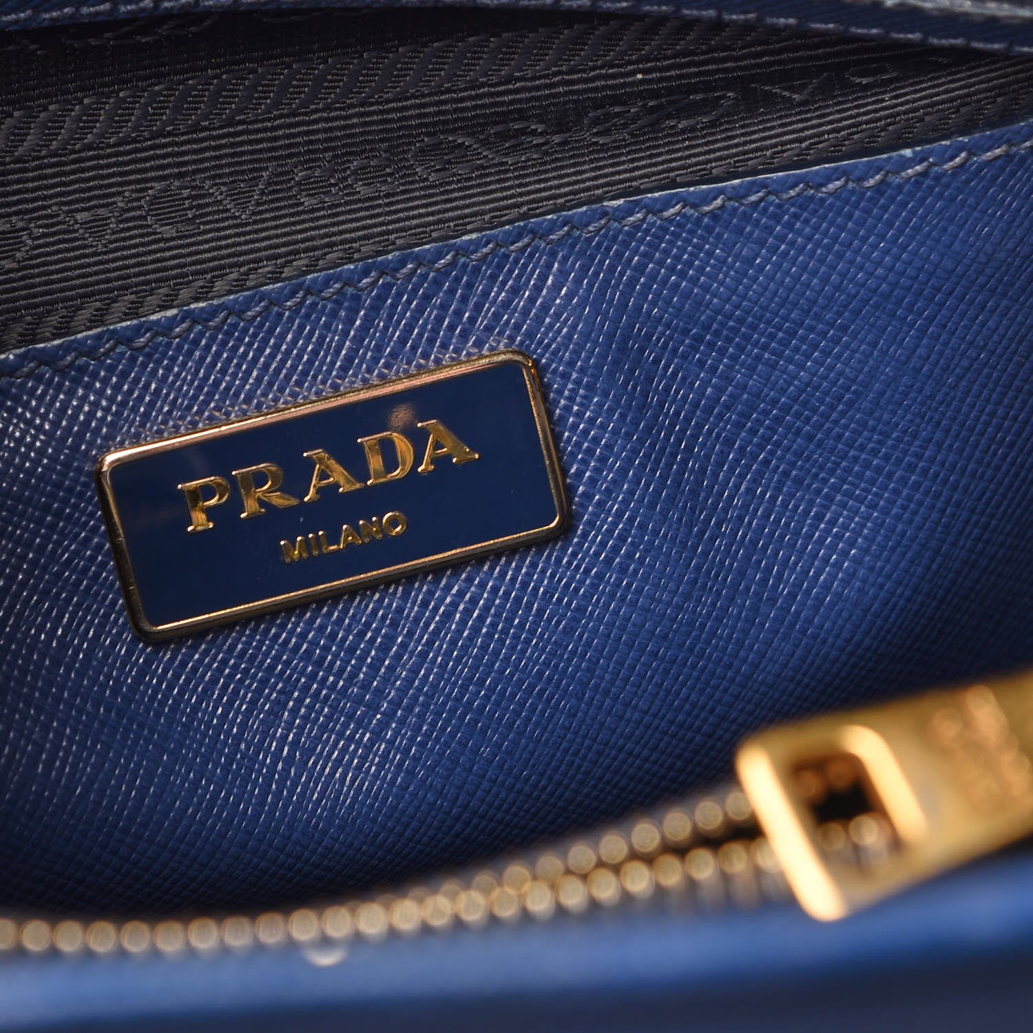 Prada Saffiano Lux Medium Open Promenade Tote Bluette 7 of 19
