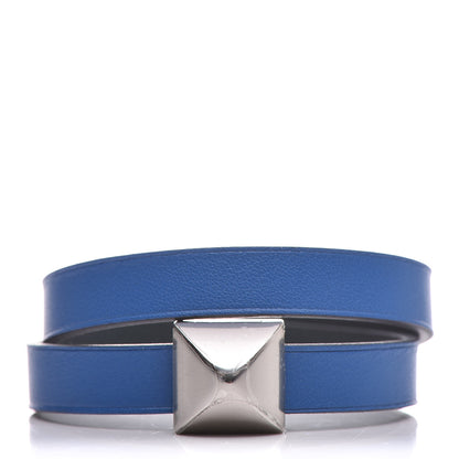 Hermes Swift Medor Infini Double Wrap T2 Bracelet Vert Cypress Bleu Zellige 1 of 7