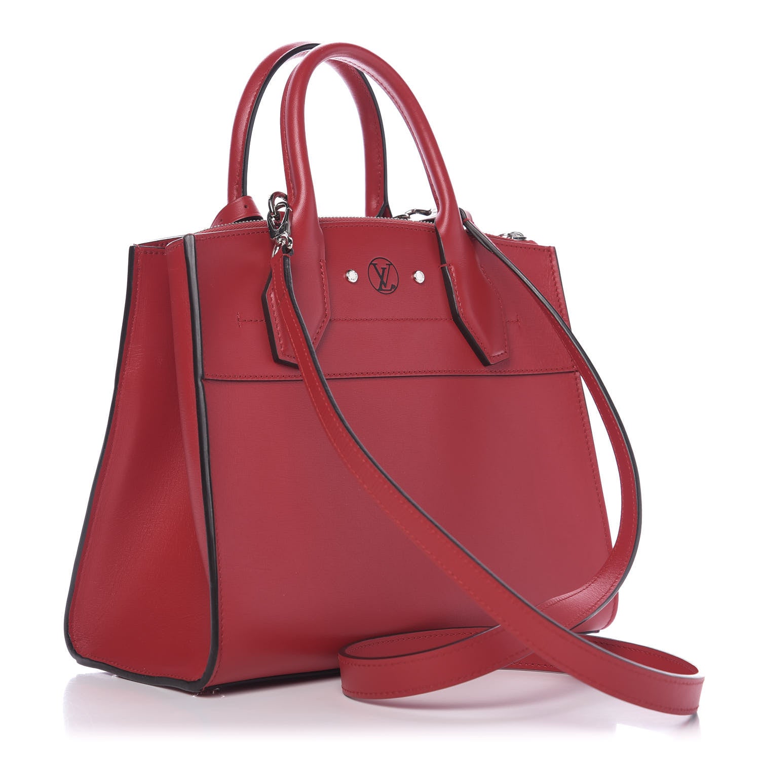 Louis Vuitton Taurillon City Steamer PM Rubis 3 of 9