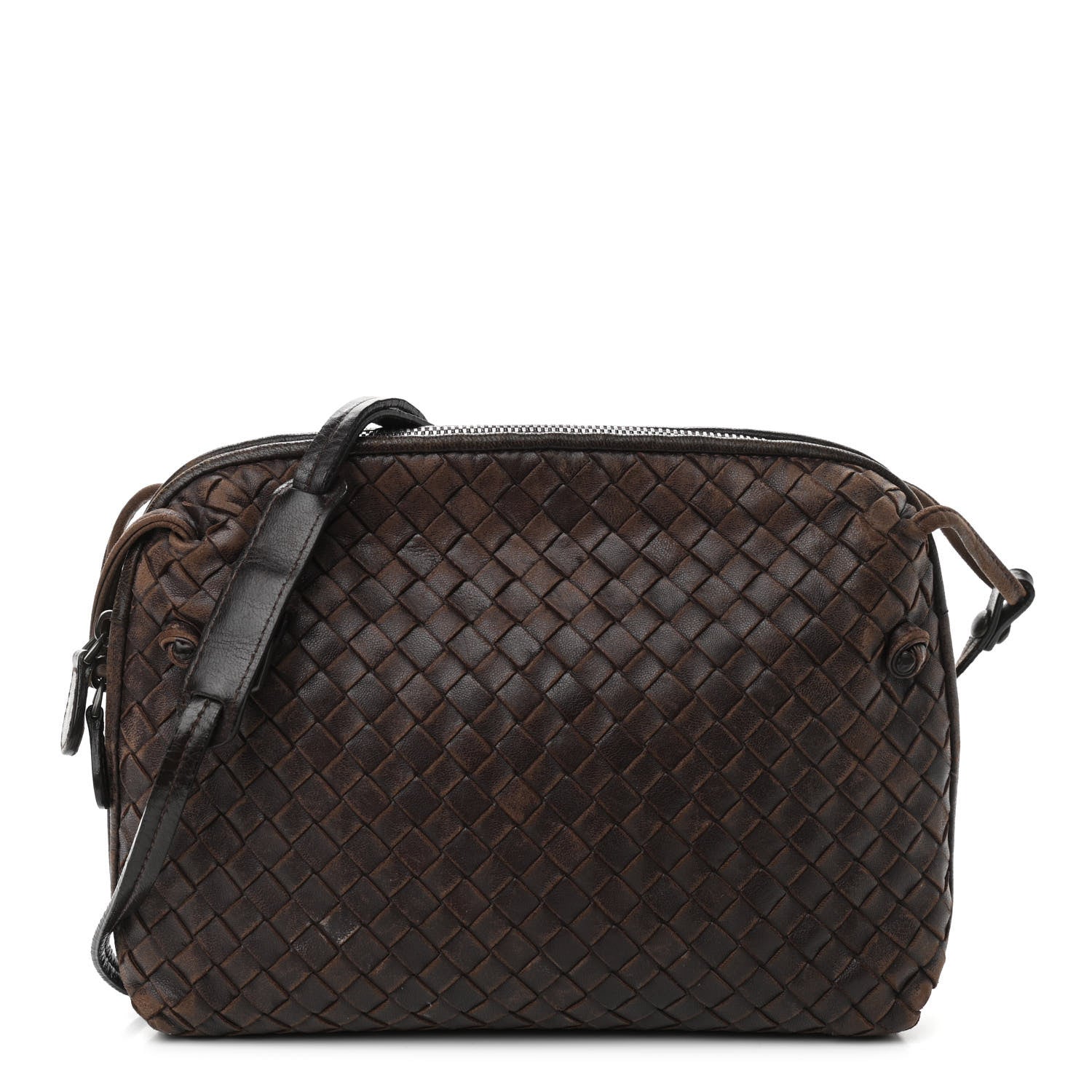 Bottega Veneta Nappa Intrecciato Nodini Crossbody Messenger Quetsche 1 of 9