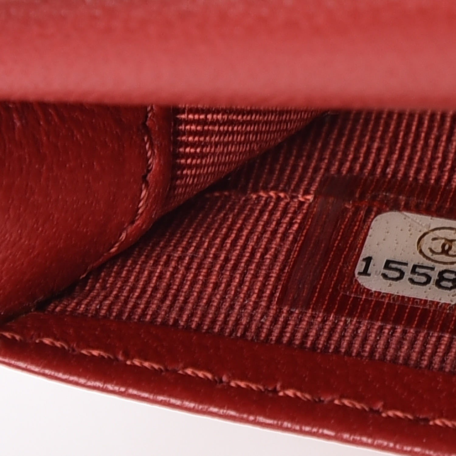 Chanel Lambskin Quilted Zipped Pocket Wallet Red 11 of 15