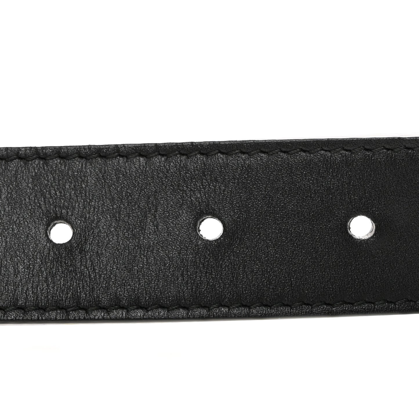 Moon Calfskin Double G 30mm Belt 80 32 Black